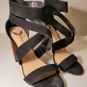 Black Strappy Heel